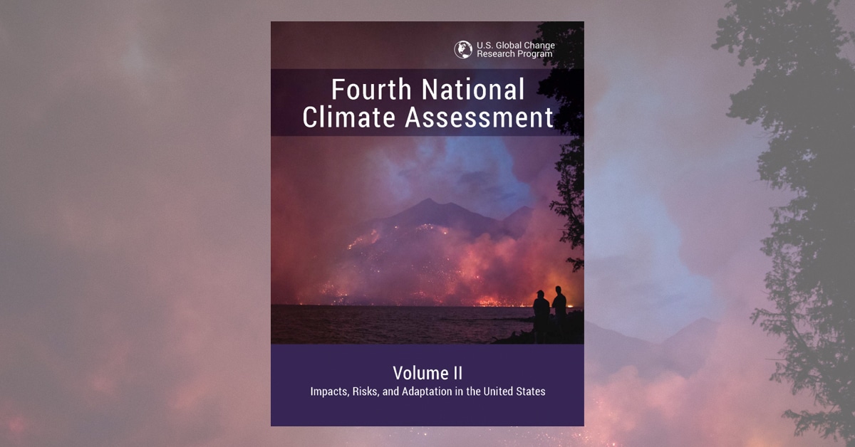 Cover of U.S. government's Fourth National Climate Assessment