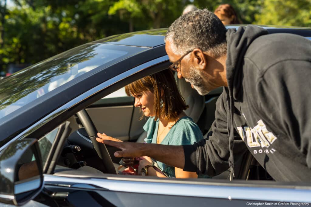 EV owner shows car