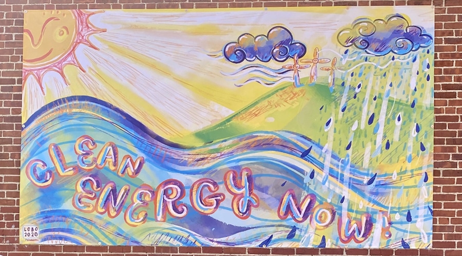 Clean energy now mural