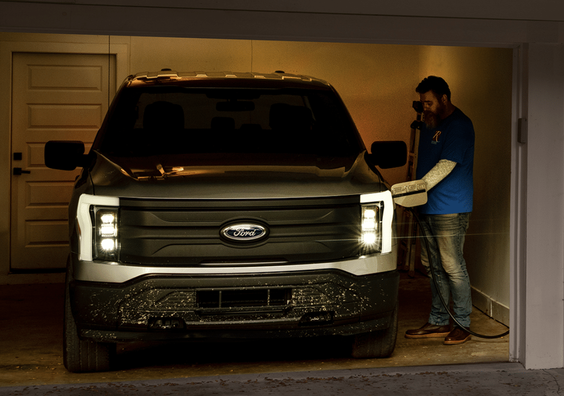 Ford F-150 charging at home