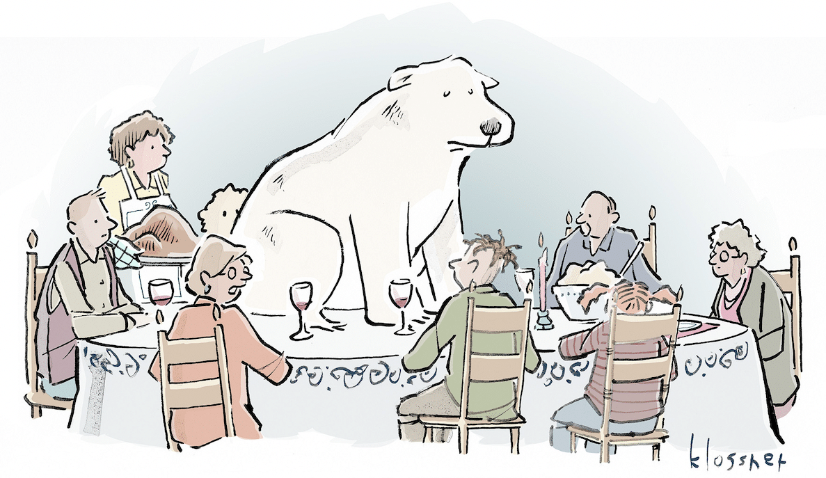 Polar bear climate change comic