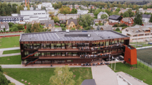 Polva high school in Estonia, a passive energy school